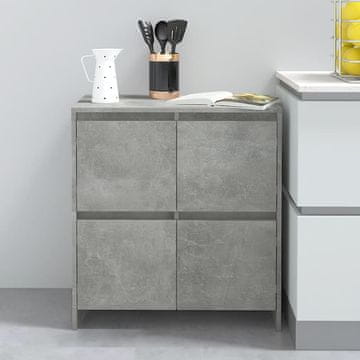 Vidaxl Ormarić Betonsko-sivi 70x41x75 cm Materijal na bazi drveta