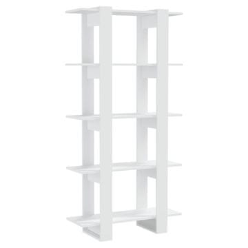 Vidaxl Ormarić za knjige / sobna pregrada bijeli 80x30x160 cm drveni