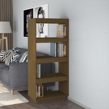Vidaxl Polica/Pregrada Medeno smeđa 60x35x135 cm Bor