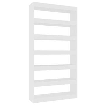 Vidaxl Ormarić za knjige / sobna pregrada bijeli 100x30x198 cm drvo