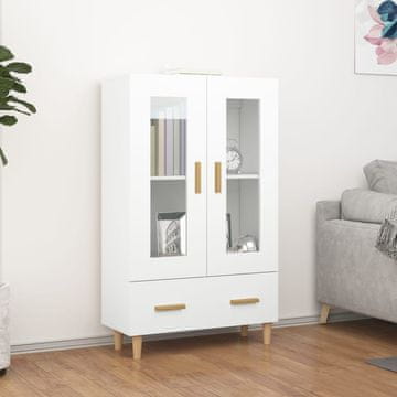 Vidaxl Visoki ormarić bijeli 70x31x115 cm materijal na bazi drveta