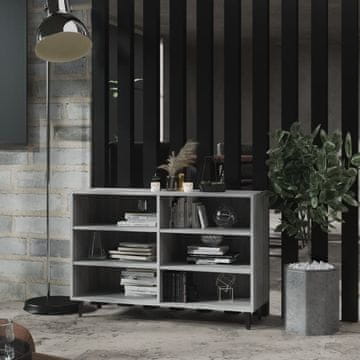 Vidaxl Komoda s ladicama, siva sonoma hrast, 103,5 x 35 x 70 cm