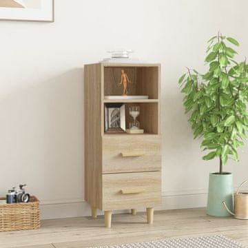 Vidaxl Ormarić, hrast Sonoma, 34,5 x 34 x 90 cm, materijal na bazi drva