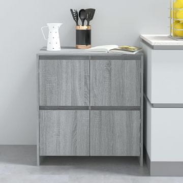 Vidaxl Ormarić, sivi hrast sonoma, 70x41x75 cm, materijal na bazi drva