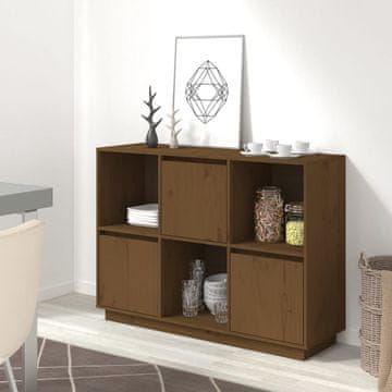 Vidaxl Ormarić medeno smeđe boje 110,5 x 35 x 80 cm masivno borovo drvo