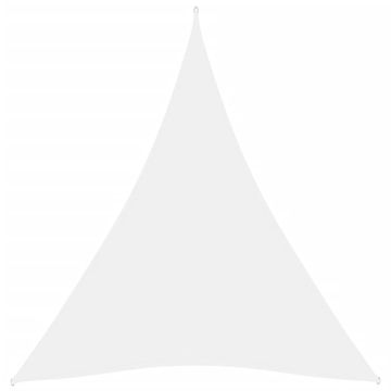 Vidaxl Jedro protiv sunca od tkanine trokutasto 5 x 6 x 6 m bijelo