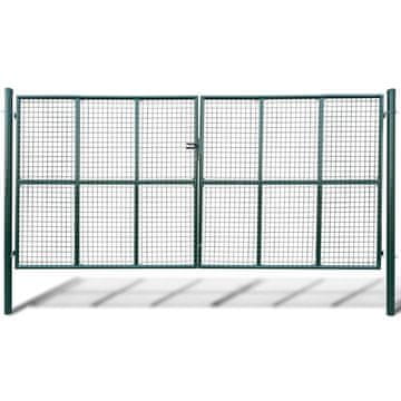 Vidaxl Mrežasta vrtna vrata 400x175 cm