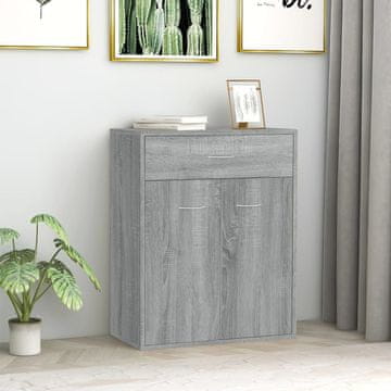 Vidaxl Ormarić, sivi hrast sonoma, 60x30x75 cm, materijal na bazi drva