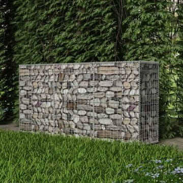 Vidaxl Gabionska košara od pocinčanog čelika 200 x 50 x 100 cm