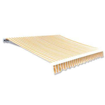 Vidaxl Tkanina za tendu narančasta i bijela 350 x 250 cm