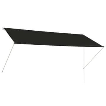 Vidaxl Tenda na uvlačenje 300 x 150 cm antracit