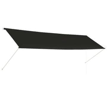 Vidaxl Tenda na uvlačenje 400 x 150 cm antracit