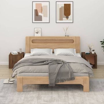 Vidaxl Noćni ormarići, set od 2, smeđi hrast, 50x39x47 cm
