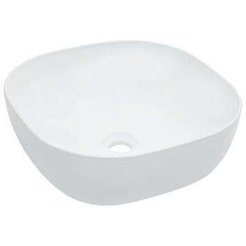 Vidaxl Umivaonik, 42,5 x 42,5 x 14,5 cm, Keramika, Bijela
