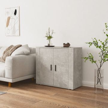 Vidaxl Ormarić Betonsko-sivi 80x33x70 cm Materijal na bazi drva