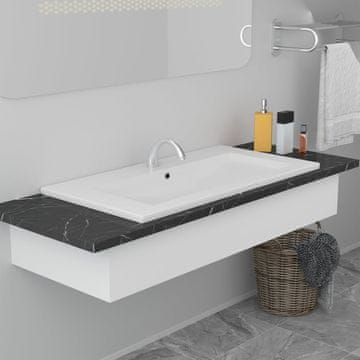 Vidaxl Ugradbeni umivaonik 81 x 39,5 x 18,5 cm Keramički Bijeli