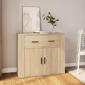 Vidaxl Ormarić, hrast Sonoma, 80x33x70 cm, materijal na bazi drva
