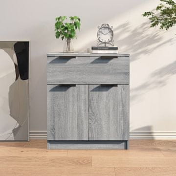 Vidaxl Ormarić, sivi hrast sonoma, 60x30x70 cm, materijal na bazi drva