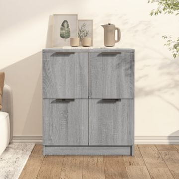 Vidaxl Ormarić, sivi hrast sonoma, 60x30x70 cm, materijal na bazi drva