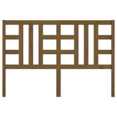 Vidaxl Uzglavlje za krevet boja meda 146 x 4 x 100 cm masivna borovina