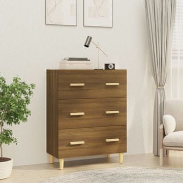 Vidaxl Ormarić Smeđi hrast 70x34x90 cm Materijal na bazi drva