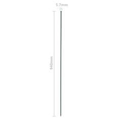 Vidaxl Set vrtnih ograda 77,5 x 64 cm zeleni