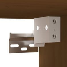 Vidaxl Zidni ormarići 2 kom boja meda 80x30x30 cm od masivne borovine