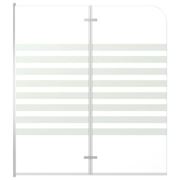 Vidaxl Tuš-kabina od kaljenog stakla 120 x 140 cm prugasta