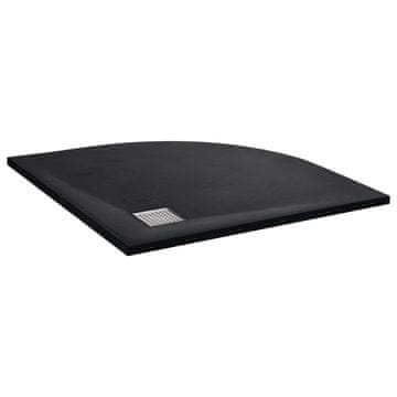 Vidaxl Tuš-kada SMC crna 90 x 90 cm