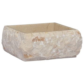 Vidaxl Umivaonik krem 30 x 30 x 13 cm mramorni