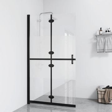 Vidaxl Sklopiva tuš kabina, polumatno ESG staklo, 80x190 cm