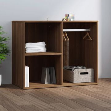 Vidaxl Ormarić Smeđi hrast 80x40x65 cm Materijal na bazi drva
