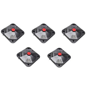 Vidaxl Set od 5 solarnih grijača za bazen 735 W