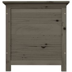 Vidaxl Vanjska kutija za jastuke antracit 50x50x56 cm masivna jelovina