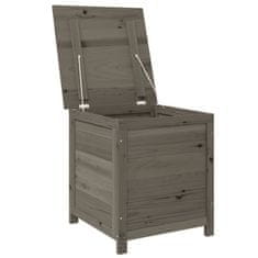 Vidaxl Vanjska kutija za jastuke antracit 50x50x56 cm masivna jelovina