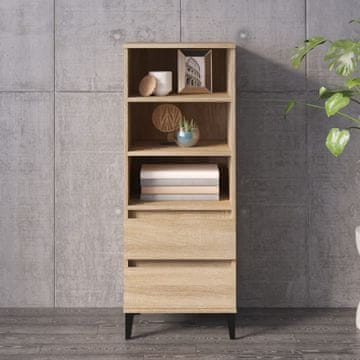 Vidaxl Visoki ormarić, hrast sonoma, 40x36x110 cm, materijal na bazi drva