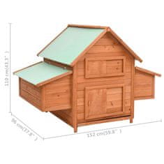 Vidaxl Kavez za kokoši 150x96x110 cm Puna jela