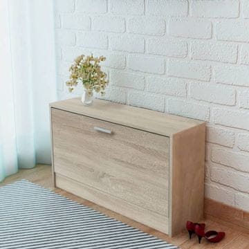 Vidaxl Radni stol s ladicom i ormarićem u hrastovoj boji 100x40x73 cm