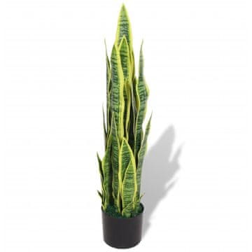 Vidaxl Umjetna sansevieria s posudom, 90 cm, zelena