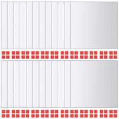 Vidaxl Zrcalne Pločice 24 kom Pravokutne Staklene