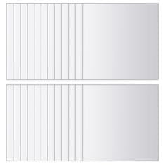 Vidaxl Zrcalne Pločice 24 kom Pravokutne Staklene