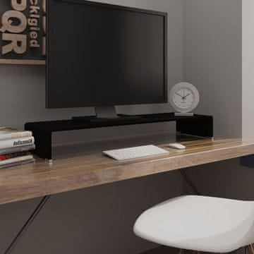 Vidaxl Stakleni stalak za monitor/TV 100x30x13 cm