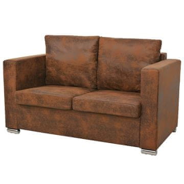 Vidaxl Dvosjed Kauč 137 x 73 x 82 cm Imitacija antilopa