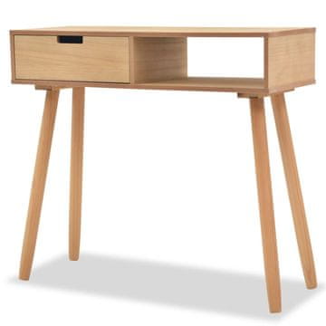 Vidaxl Konzolni stolić borovina 80x30x72 cm smeđa