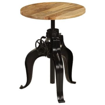 Vidaxl Barski stol od masivnog drva manga 60 x (76-110) cm