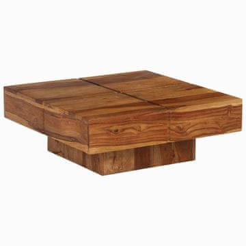 Vidaxl Klub stolić, 80x80x30 cm, Masivno drvo akacije