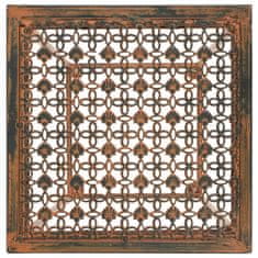 Vidaxl 3-dijelni set stalaka za biljke od metala starinski stil boja hrđe