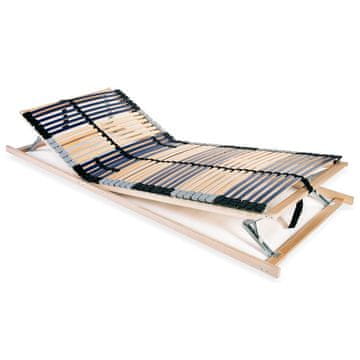 Vidaxl Okvir kreveta s 42 letvice, 7 zona, 80 x 200 cm