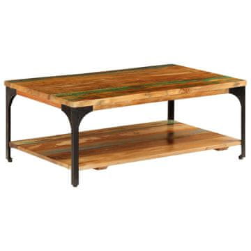 Vidaxl Klub stolić s policom 100x60x35 cm Reciklirano drvo