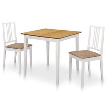 Vidaxl Blagovaonski set od 3 dijela, MDF, bijeli